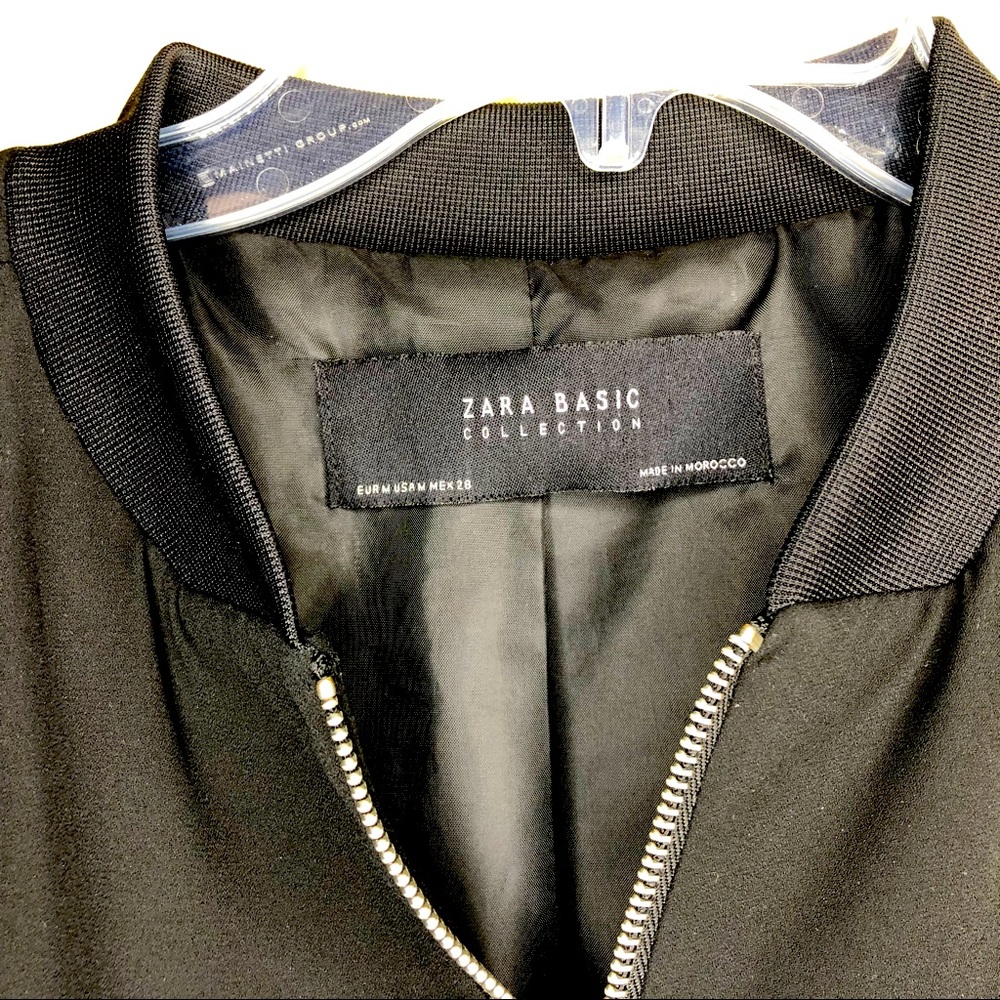 Zara Basic Collection Zip Up Black Jacket - image 1